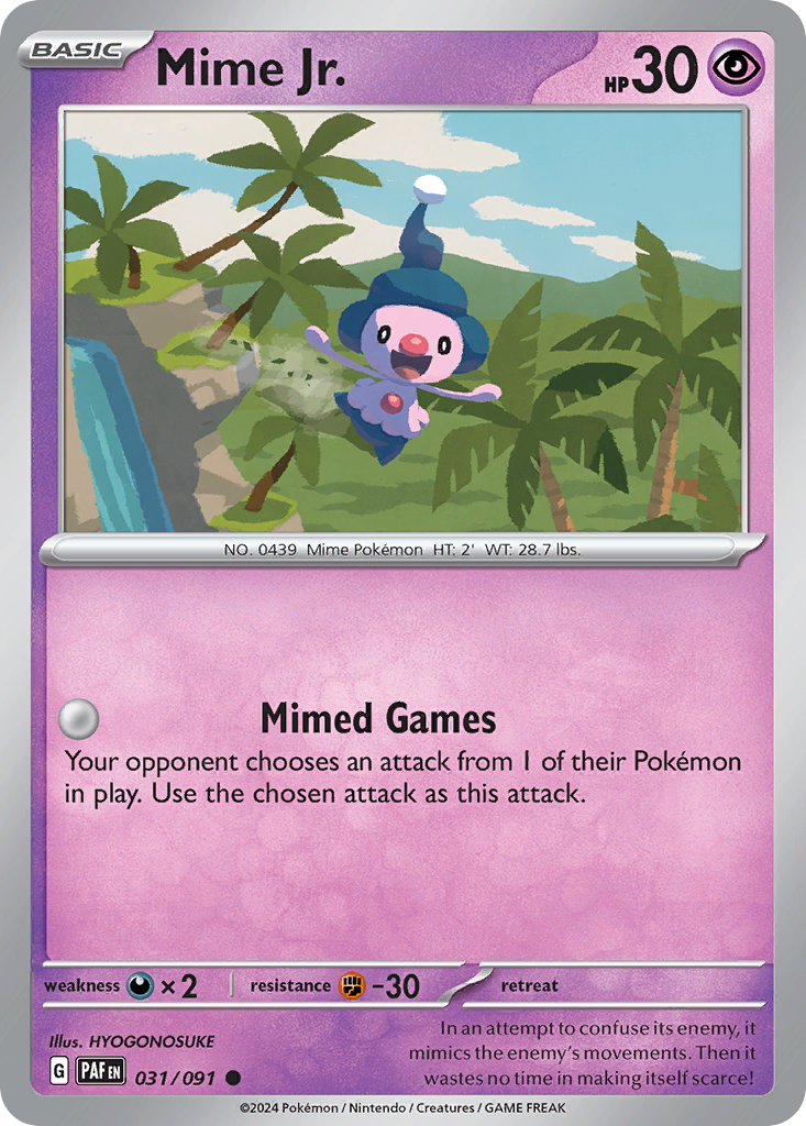 Mime Jr. (31/91) - [Reverse Holo] Paldean Fates (PAF)