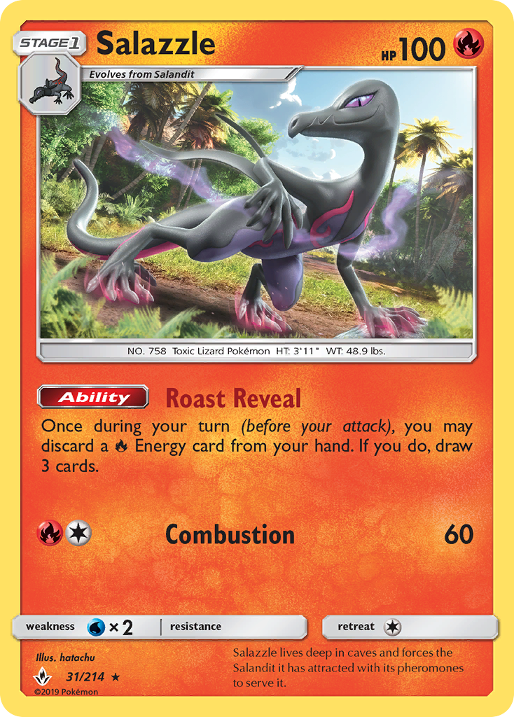 Salazzle (31/214) - [Reverse Holo] Unbroken Bonds (UNB)