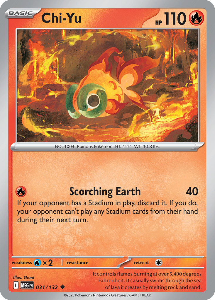 Chi-Yu (31/132) - [Reverse Holo] Mega Evolution (MEG)