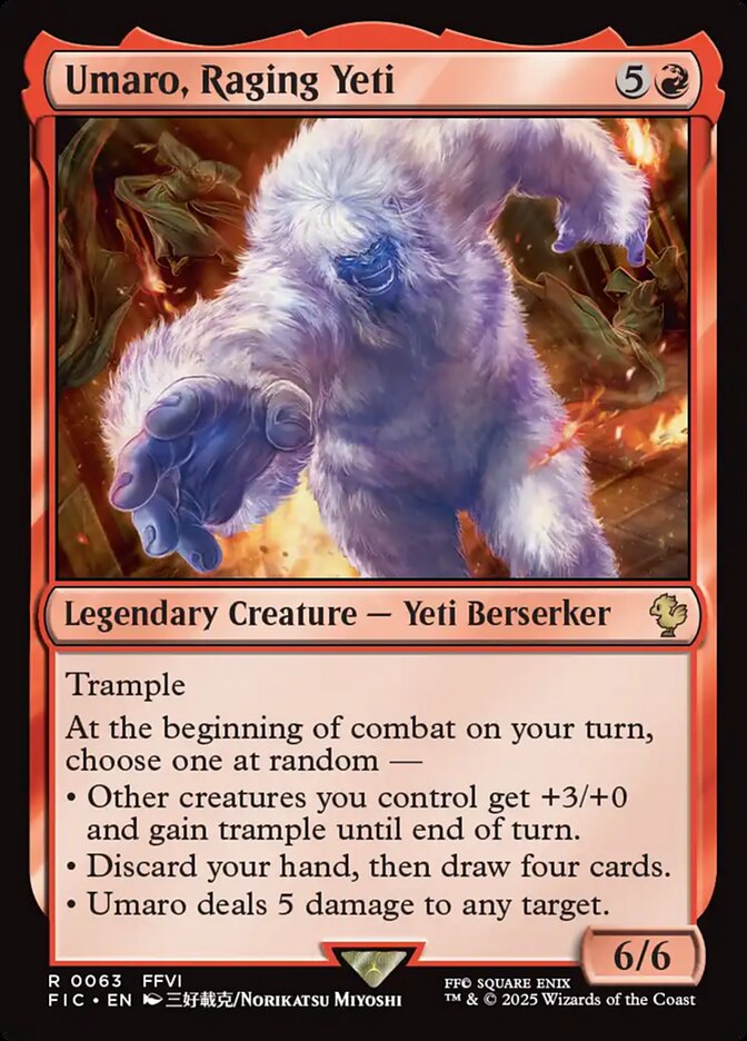 Umaro, Raging Yeti (63) - Final Fantasy Commander (FIC)