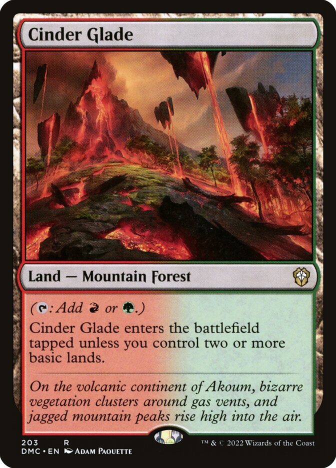 Cinder Glade (203) - Dominaria United Commander (DMC)