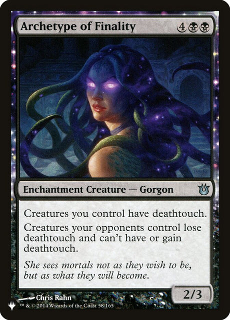 Archetype of Finality (BNG-58) - The List (PLST)
