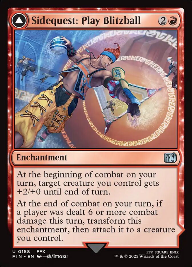 Sidequest: Play Blitzball // World Champion, Celestial Weapon (158) - [Foil] Final Fantasy (FIN)
