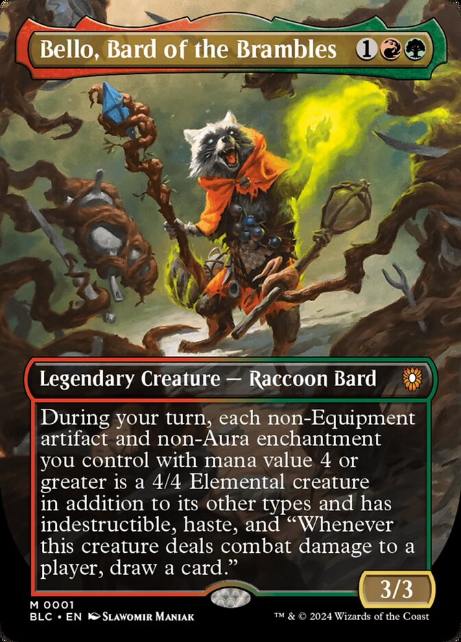 Bello, Bard of the Brambles - [Borderless] Bloomburrow Commander (BLC)
