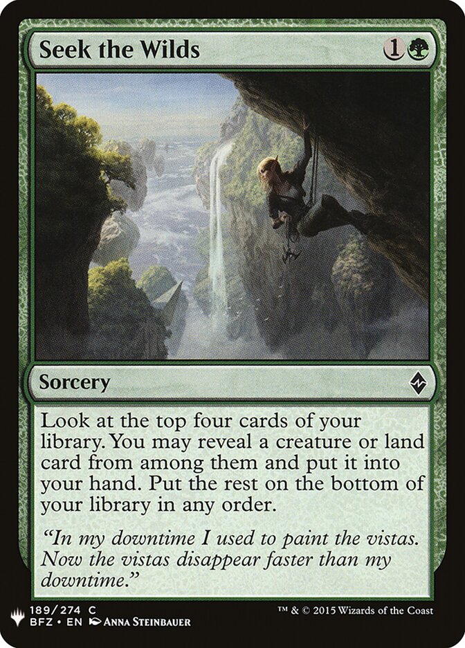 Seek the Wilds (BFZ-189) - The List (PLST)