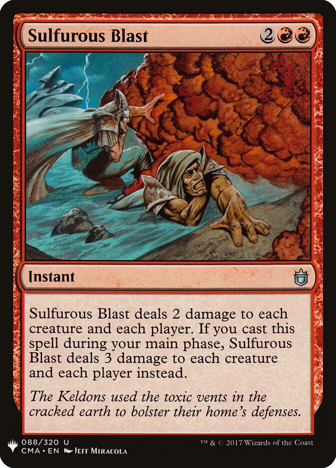Sulfurous Blast (CMA-88) - The List (PLST)
