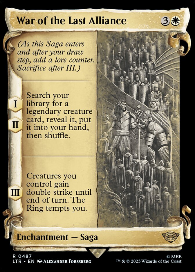 War of the Last Alliance (487) - The Lord of the Rings: Tales of Middle-earth (LTR)
