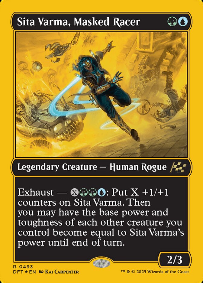 Sita Varma, Masked Racer - [First Place Foil] Aetherdrift (DFT)