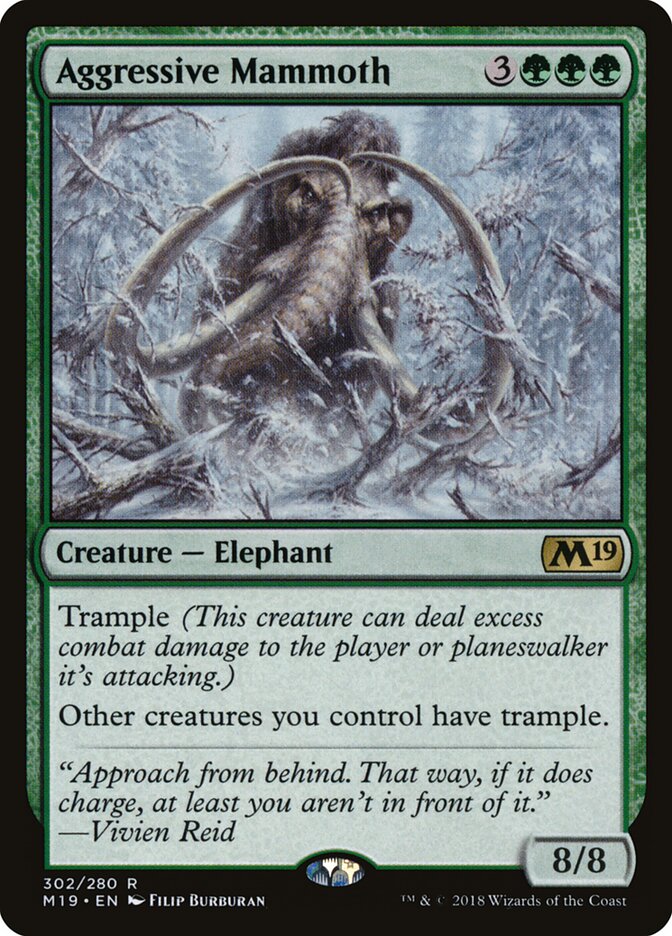 Aggressive Mammoth (302) - Core Set 2019 (M19)