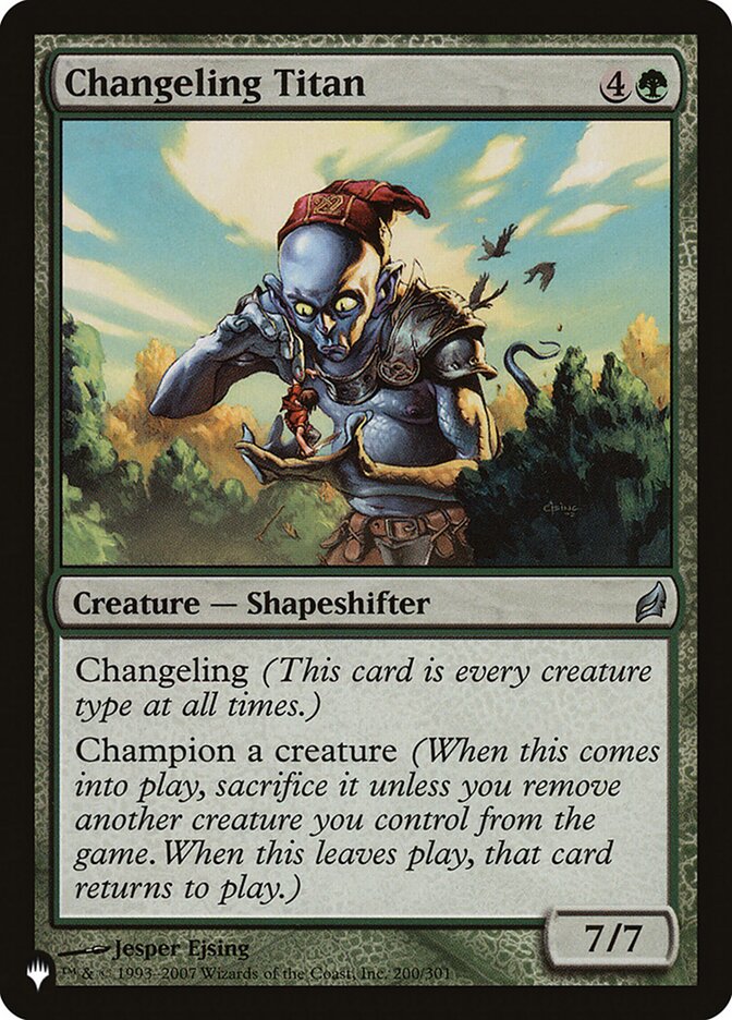 Changeling Titan (LRW-200) - The List (PLST)