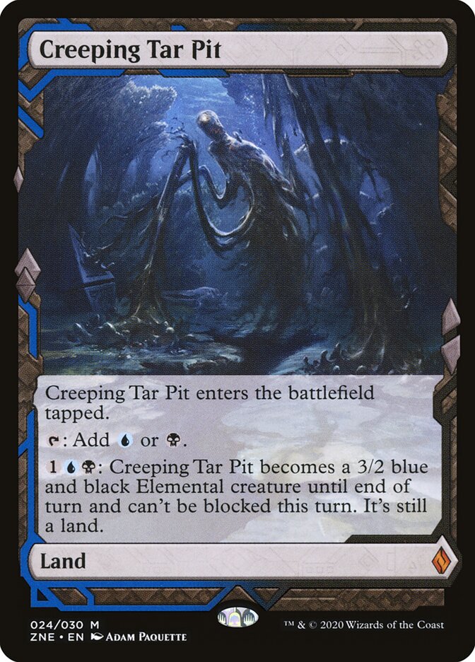 Creeping Tar Pit (24) - Zendikar Rising Expeditions (ZNE)