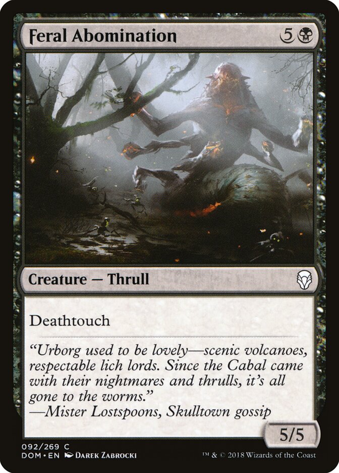 Feral Abomination (92) - Dominaria (DOM)