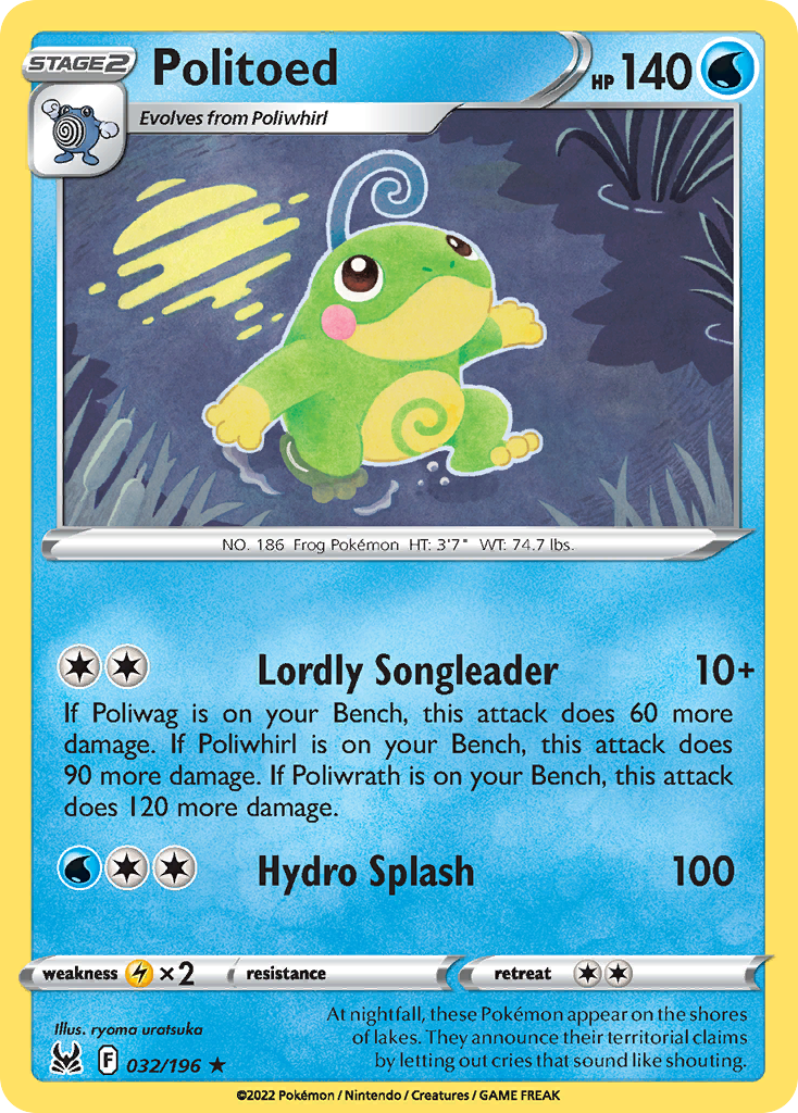Politoed (32/196) - Lost Origin (LOR)