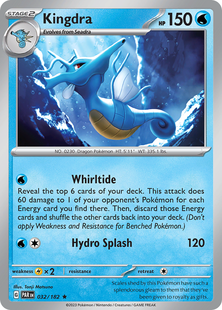 Kingdra (32/182) - [Reverse Holo] Paradox Rift (PAR)