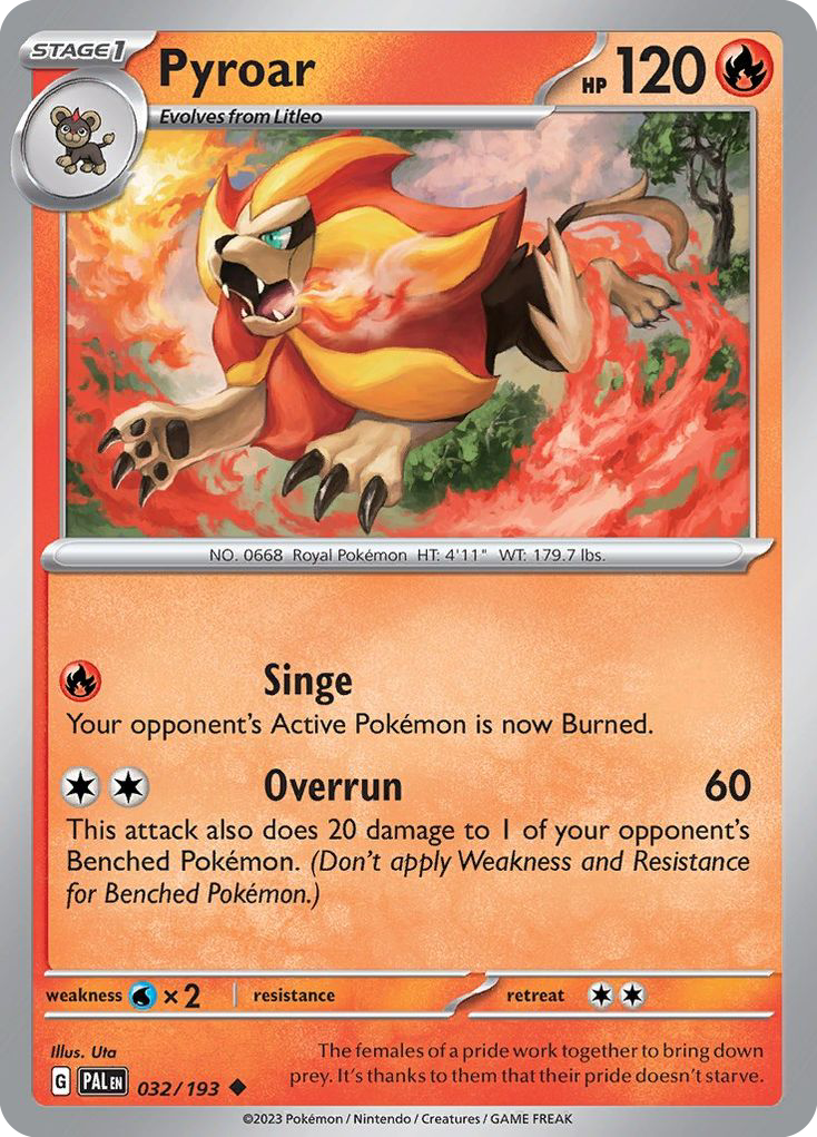 Pyroar (32/193) - Paldea Evolved (PAL)