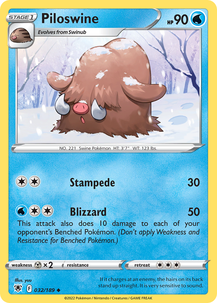 Piloswine (32/189) - Astral Radiance (ASR)
