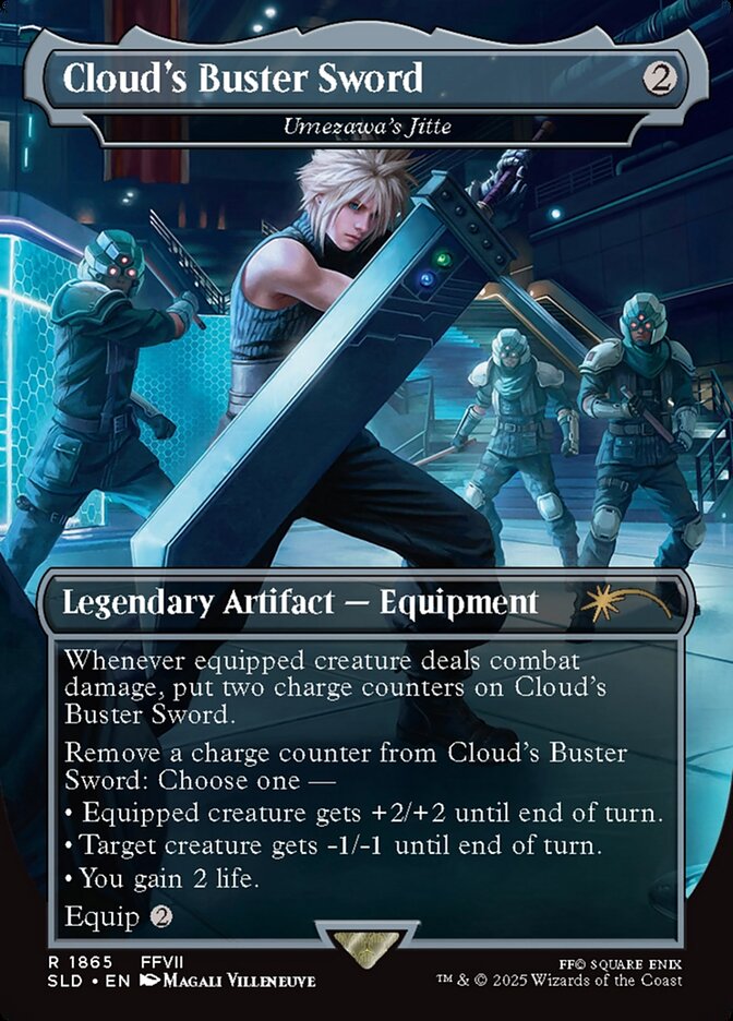 Cloud's Buster Sword - Umezawa's Jitte (1865) - Secret Lair Drop (SLD)
