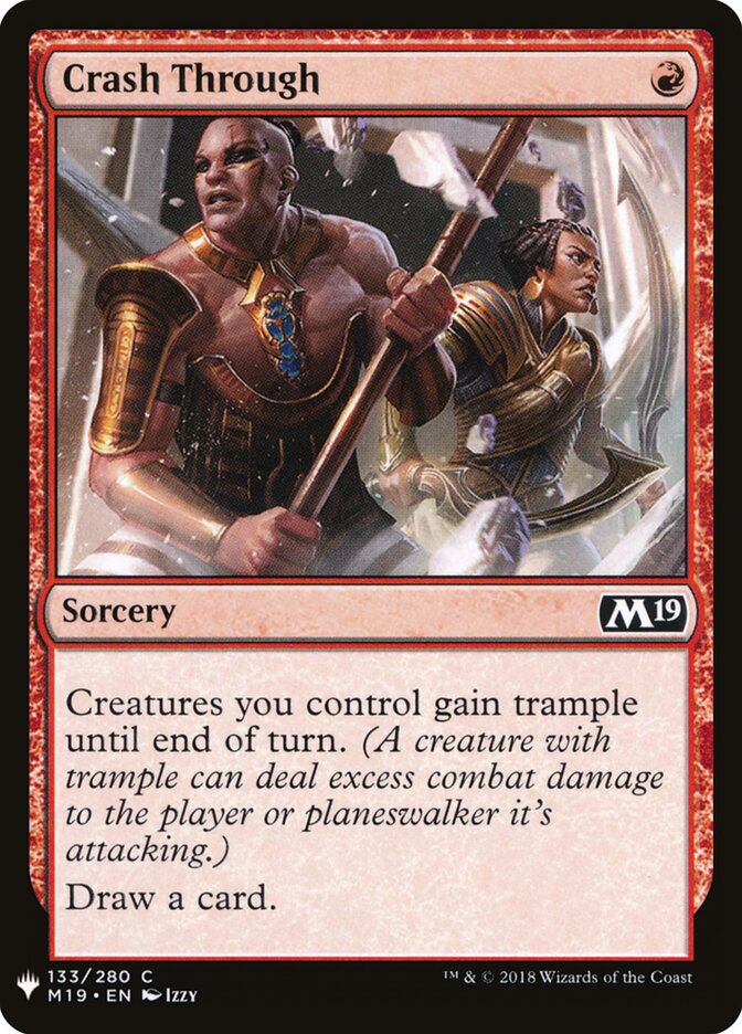 Crash Through (M19-133) - The List (PLST)