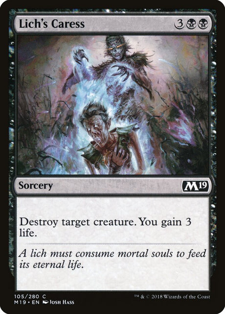 Lich's Caress (105) - Core Set 2019 (M19)