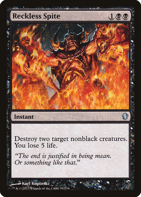 Reckless Spite (91) - Commander 2013 (C13)