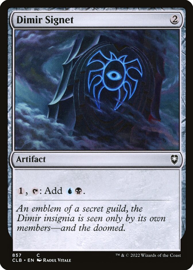 Dimir Signet (857) - Commander Legends: Battle for Baldur's Gate (CLB)