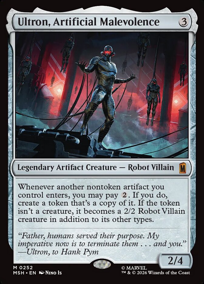 Ultron, Artificial Malevolence (252) - Marvel Super Heroes (MSH)