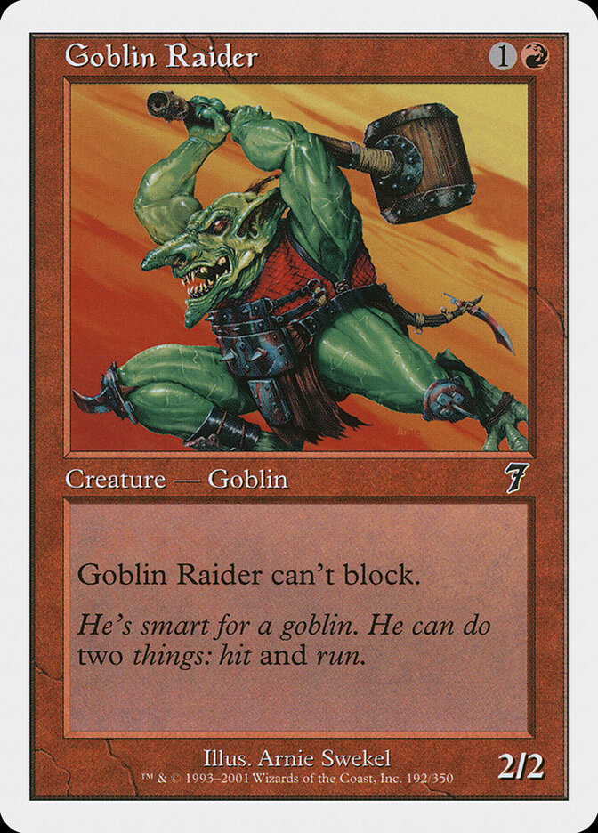 Goblin Raider (192) - Seventh Edition (7ED)