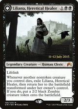 Liliana, Heretical Healer // Liliana, Defiant Necromancer (106s) - Magic Origins Promos (PORI)