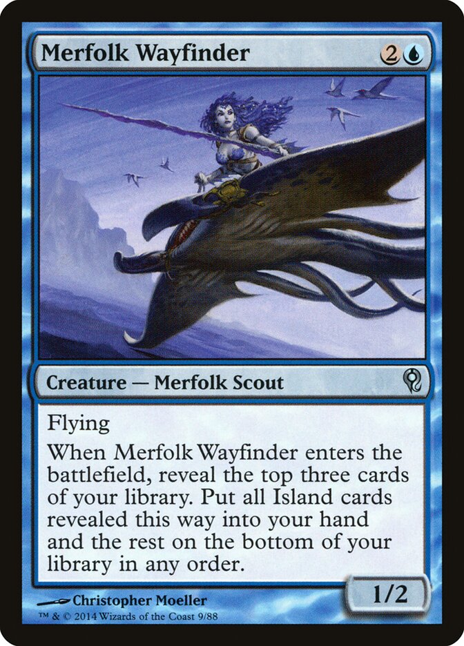 Merfolk Wayfinder (9) - Duel Decks: Jace vs. Vraska (DDM)
