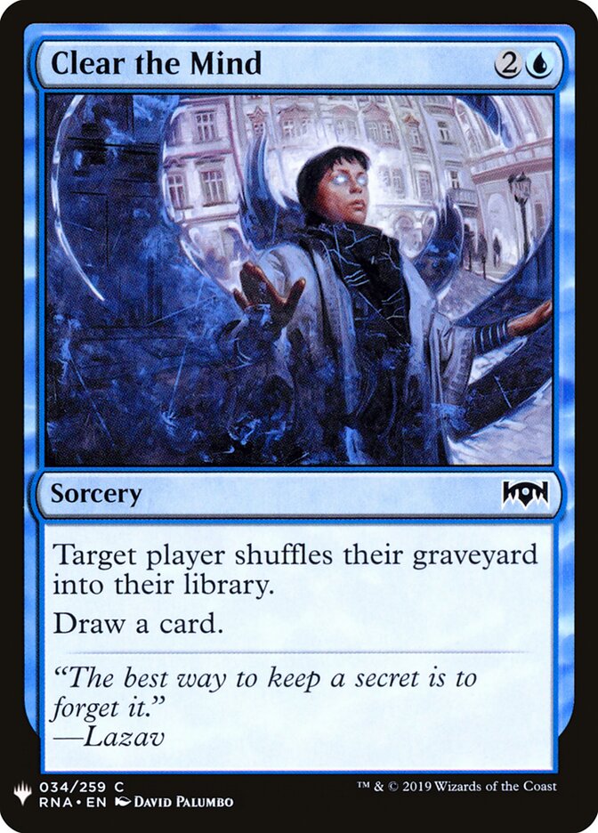Clear the Mind (RNA-34) - The List (PLST)