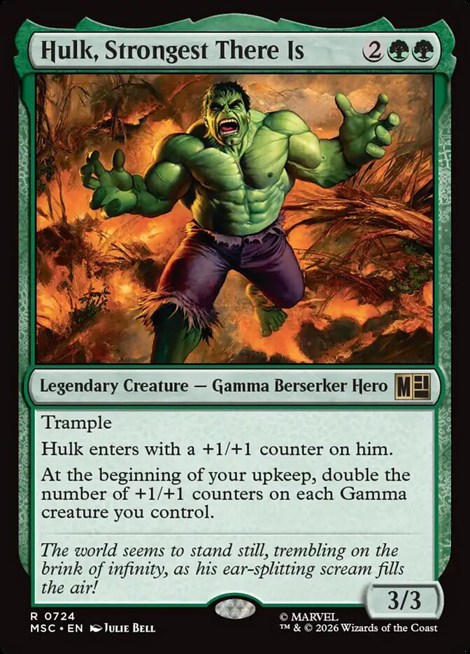 Hulk, Strongest There Is (724) - Marvel Super Heroes Commander (MSC)