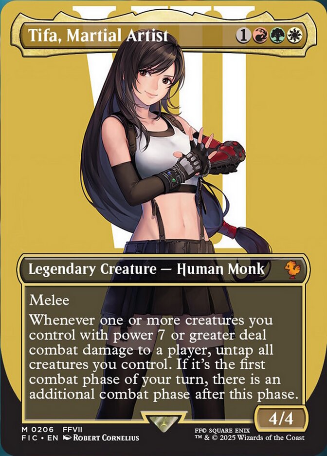 Tifa, Martial Artist (206) - [Borderless] Final Fantasy Commander (FIC)