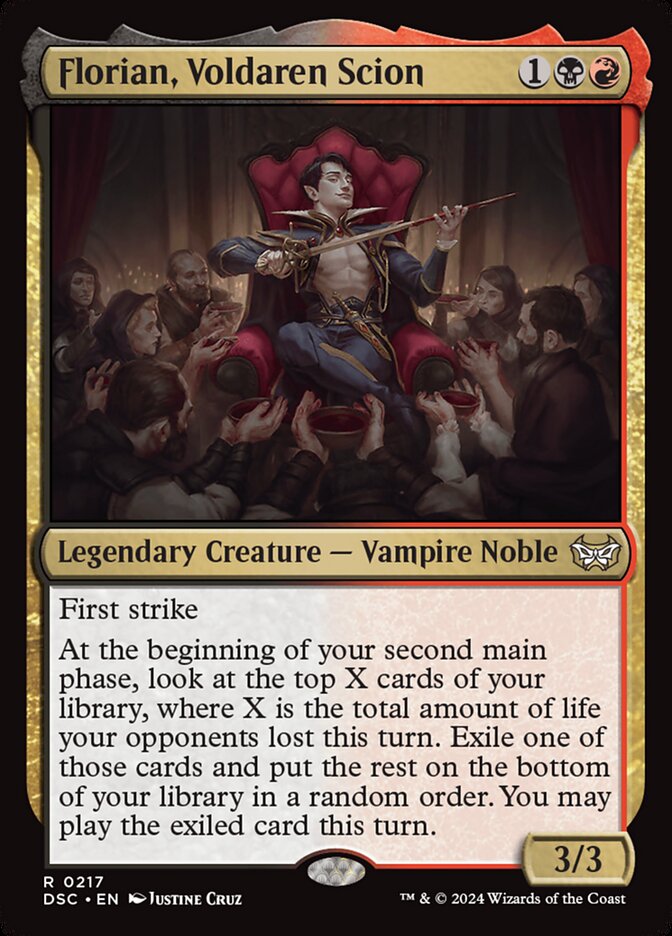 Florian, Voldaren Scion (217) - Duskmourn: House of Horror Commander (DSC)