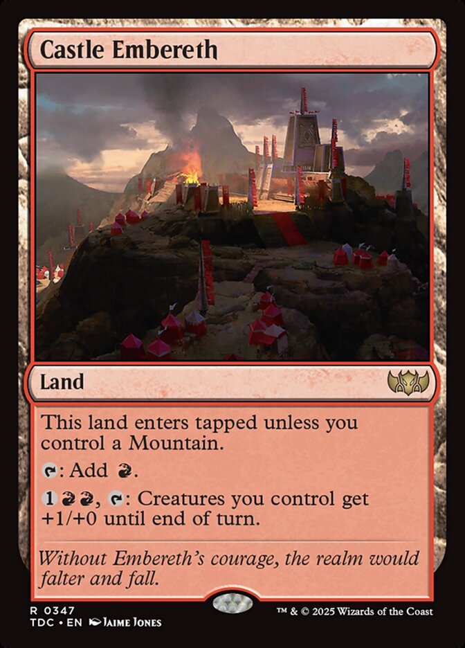 Castle Embereth - Tarkir: Dragonstorm Commander (TDC)