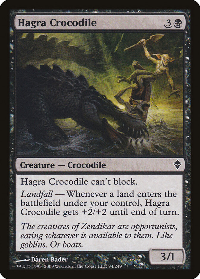 Hagra Crocodile (94) - Zendikar (ZEN)