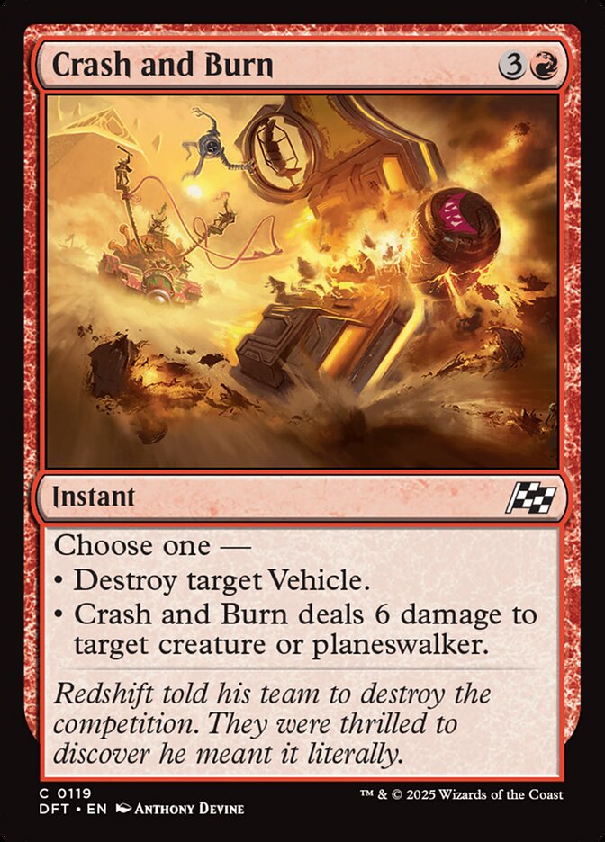 Crash and Burn - [Foil] Aetherdrift (DFT)