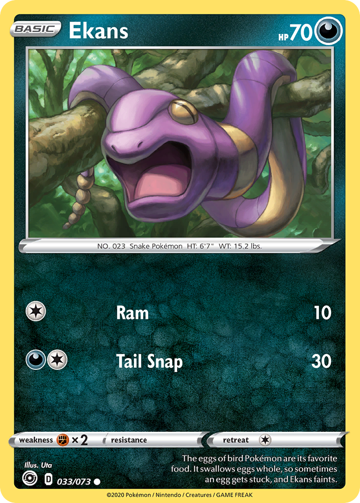Ekans (33/73) - [Reverse Holo] Champion's Path (CPA)