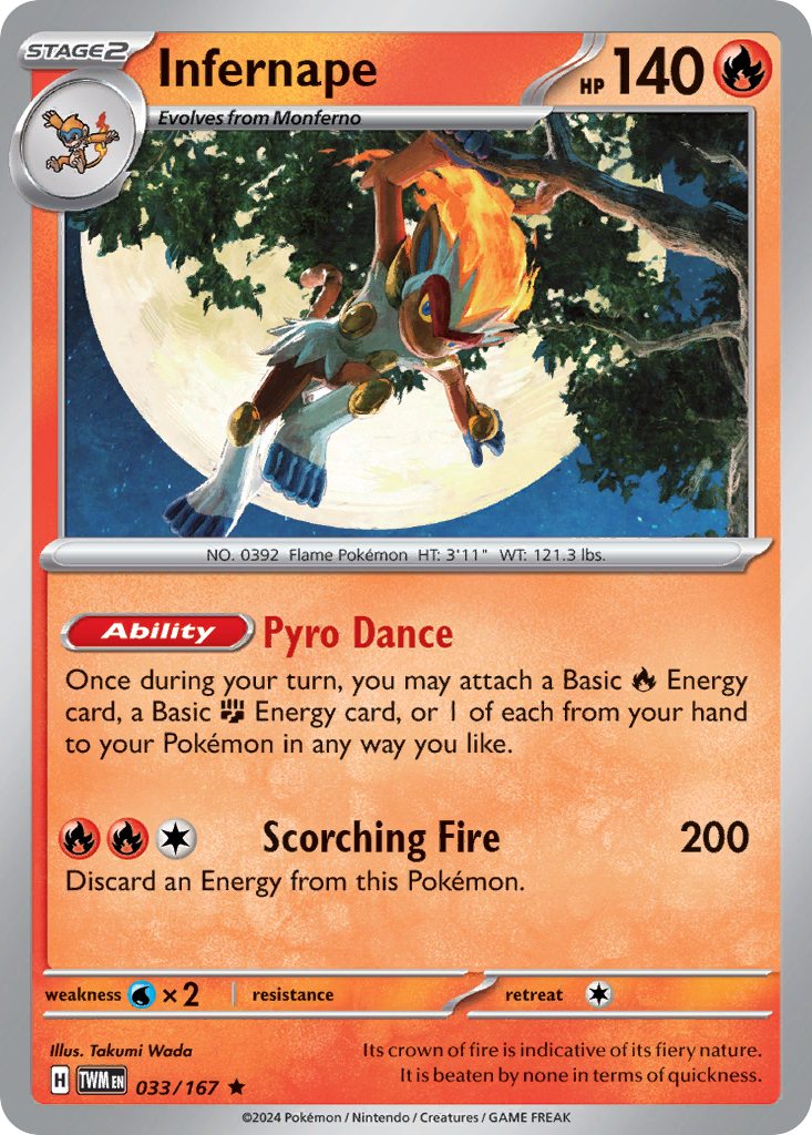 Infernape (33/167) - [Holo Foil] Twilight Masquerade (TWM)