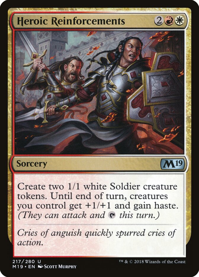 Heroic Reinforcements (217) - Core Set 2019 (M19)