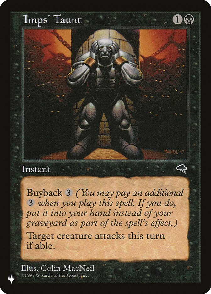 Imps' Taunt - The List (PLST)