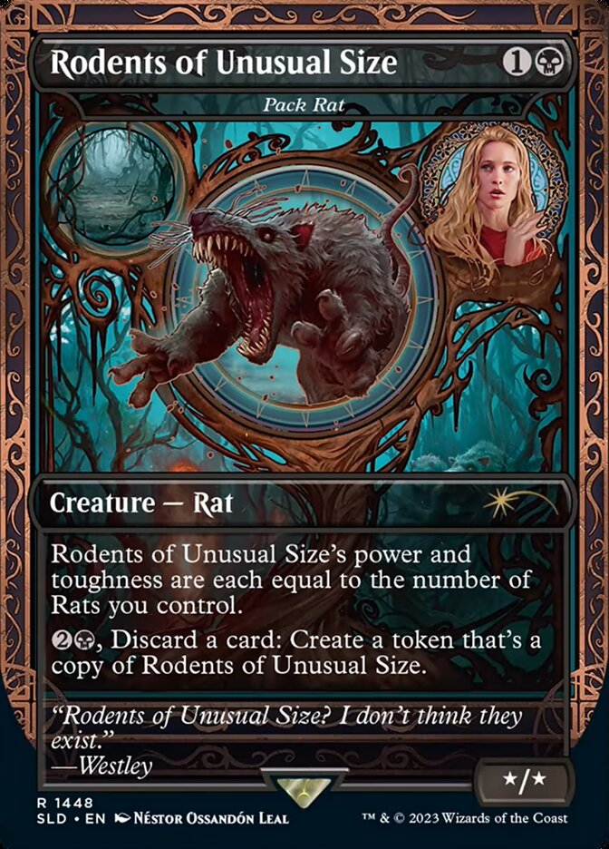 Rodents of Unusual Size - Pack Rat - [Foil, Borderless] Secret Lair Drop (SLD)