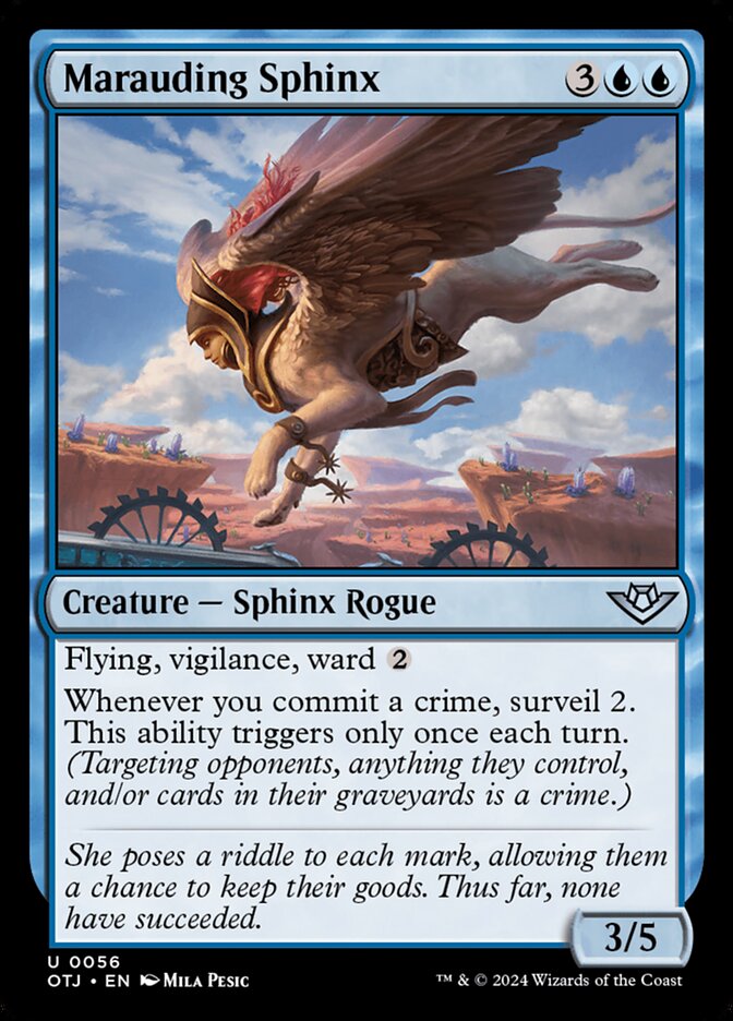 Marauding Sphinx - [Foil] Outlaws of Thunder Junction (OTJ)