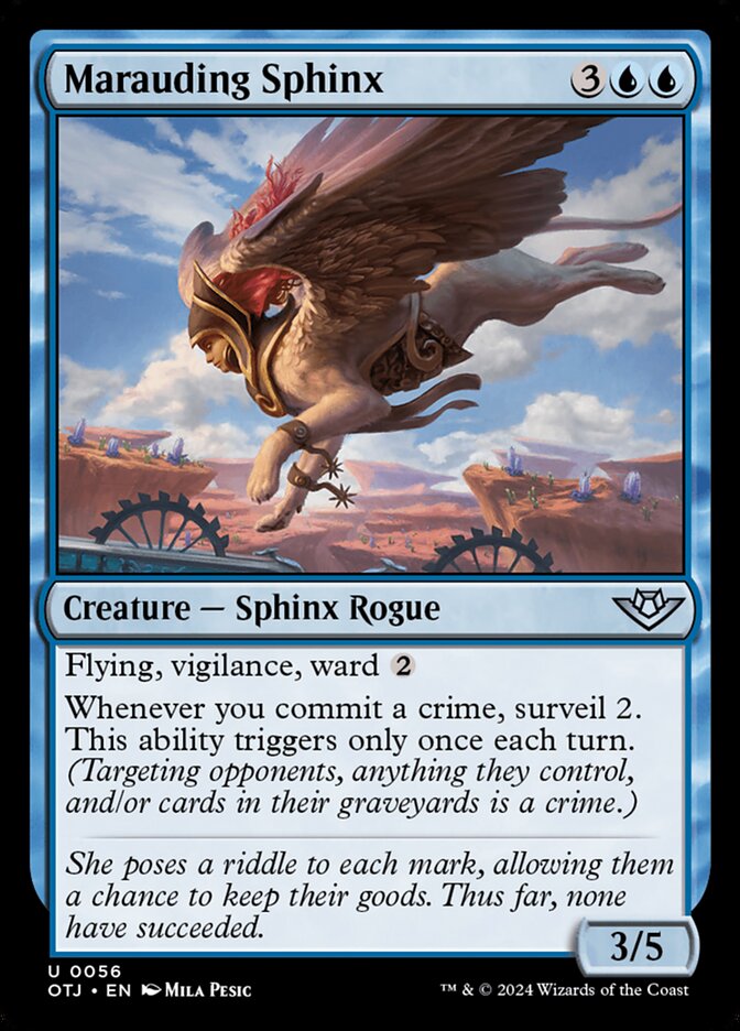 Marauding Sphinx (56) - Outlaws of Thunder Junction (OTJ)