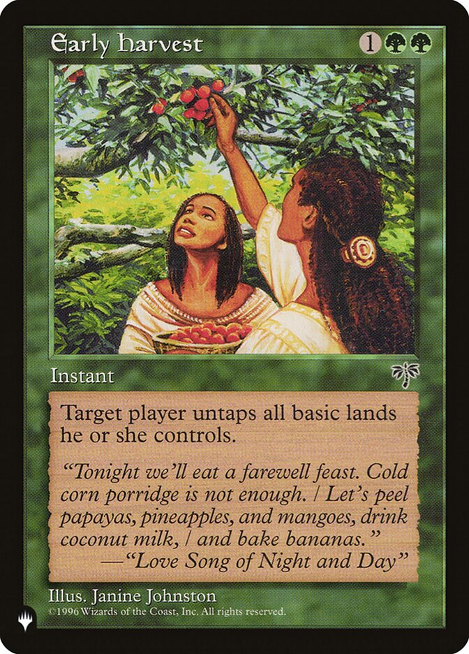 Early Harvest (MIR-213) - The List (PLST)