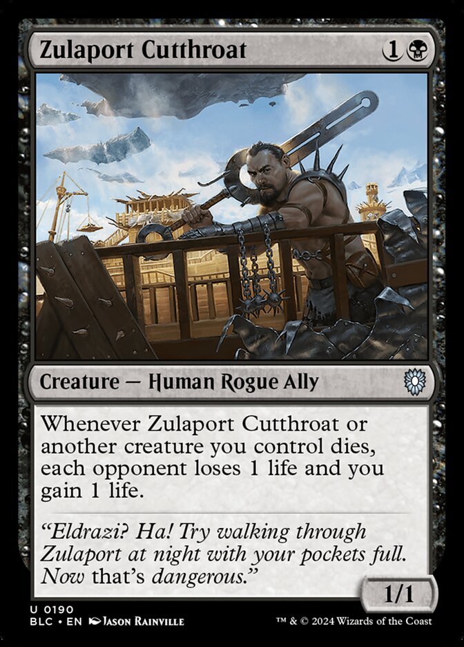 Zulaport Cutthroat (190) - Bloomburrow Commander (BLC)