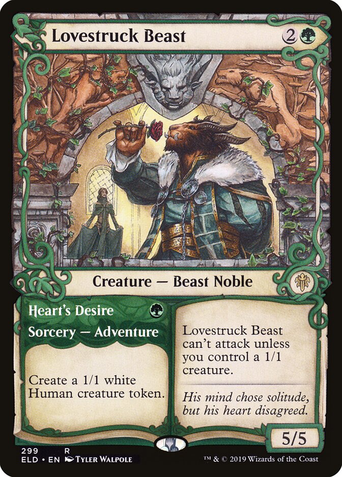Lovestruck Beast // Heart's Desire (299) - Throne of Eldraine (ELD)