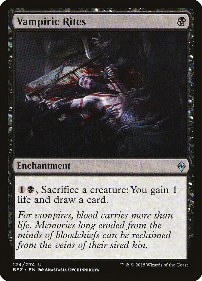 Vampiric Rites (124) - Battle for Zendikar (BFZ)