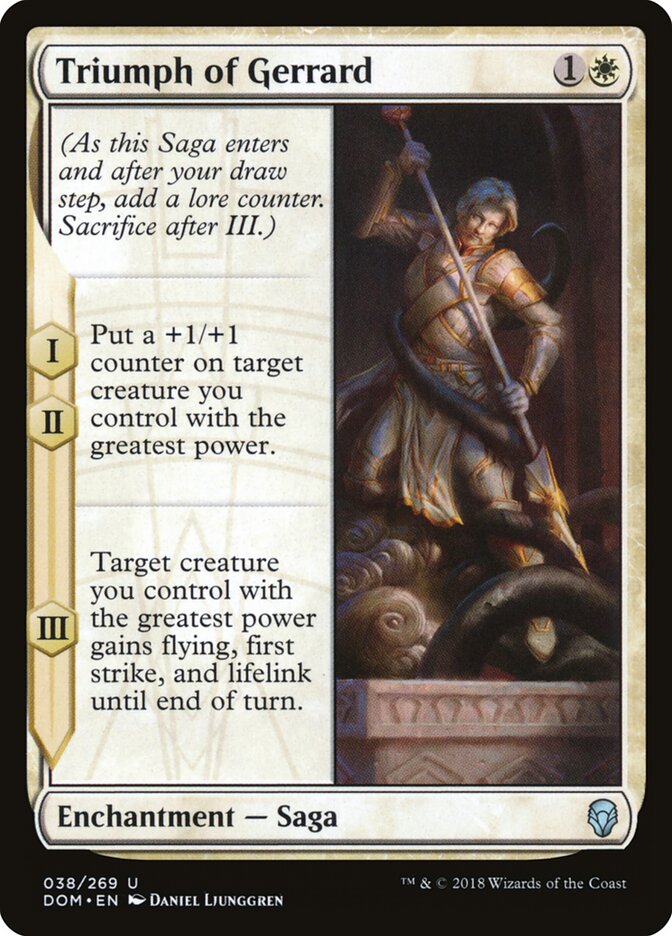 Triumph of Gerrard (38) - Dominaria (DOM)
