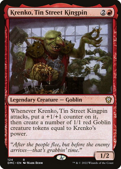 Krenko, Tin Street Kingpin (124) - Dominaria United Commander (DMC)