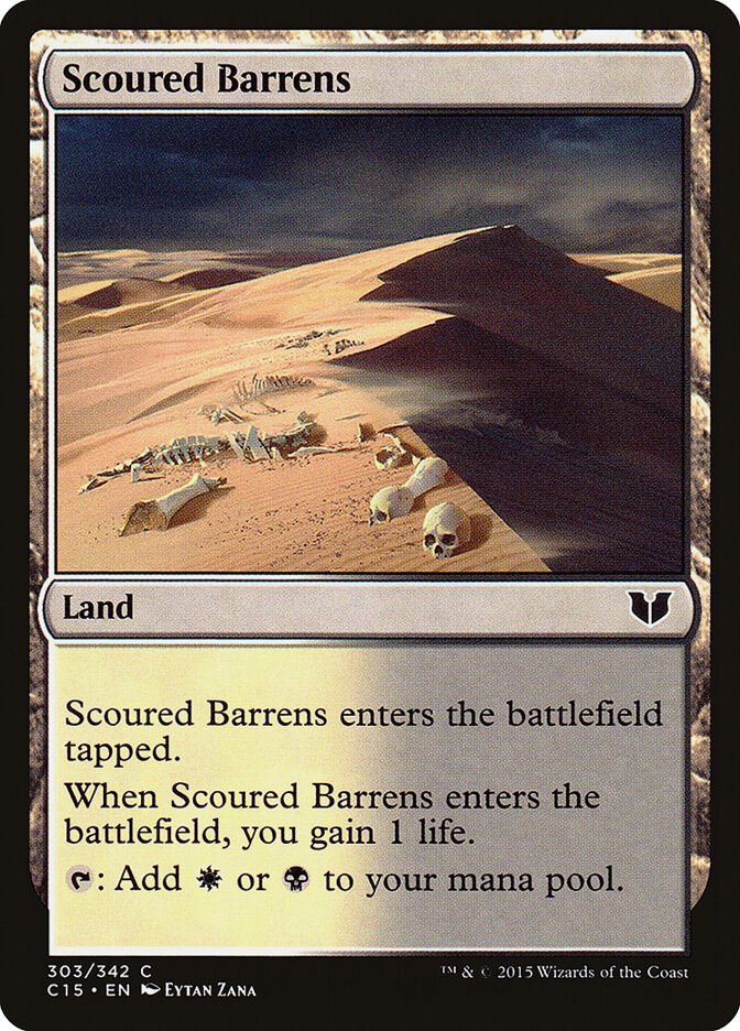 Scoured Barrens (303) - Commander 2015 (C15)